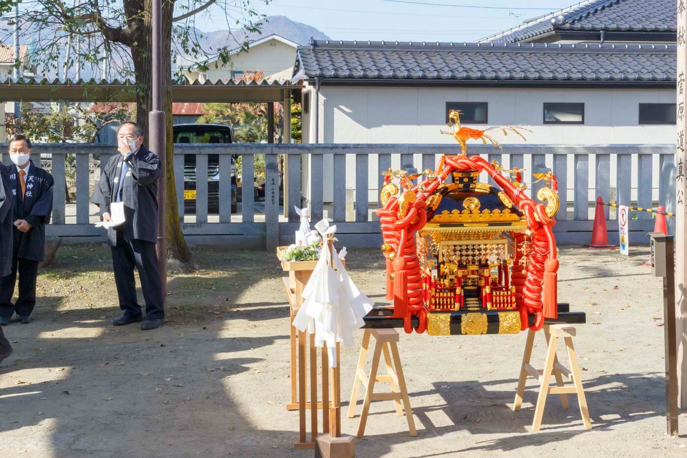 長野市高田川端区の皆様へお神輿贈呈