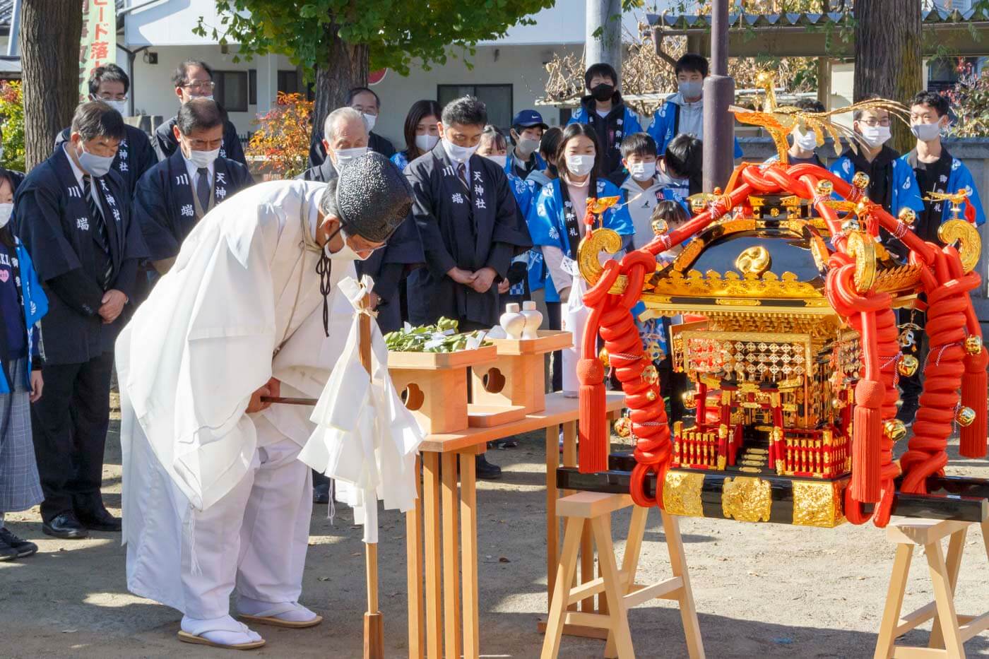 長野市高田川端区の皆様へお神輿贈呈