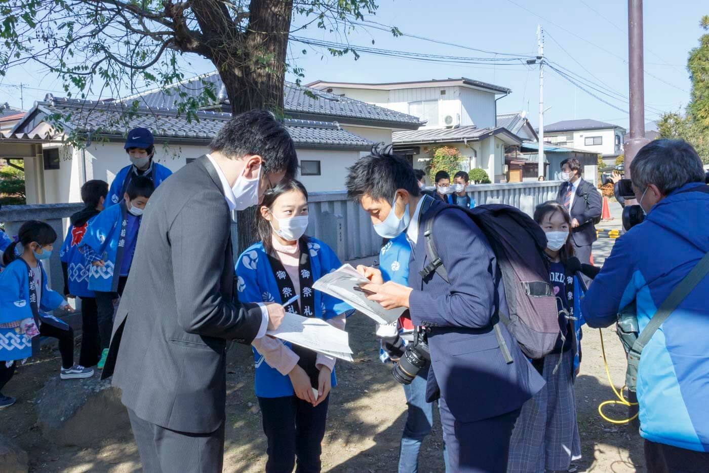 長野市高田川端区の皆様へお神輿贈呈