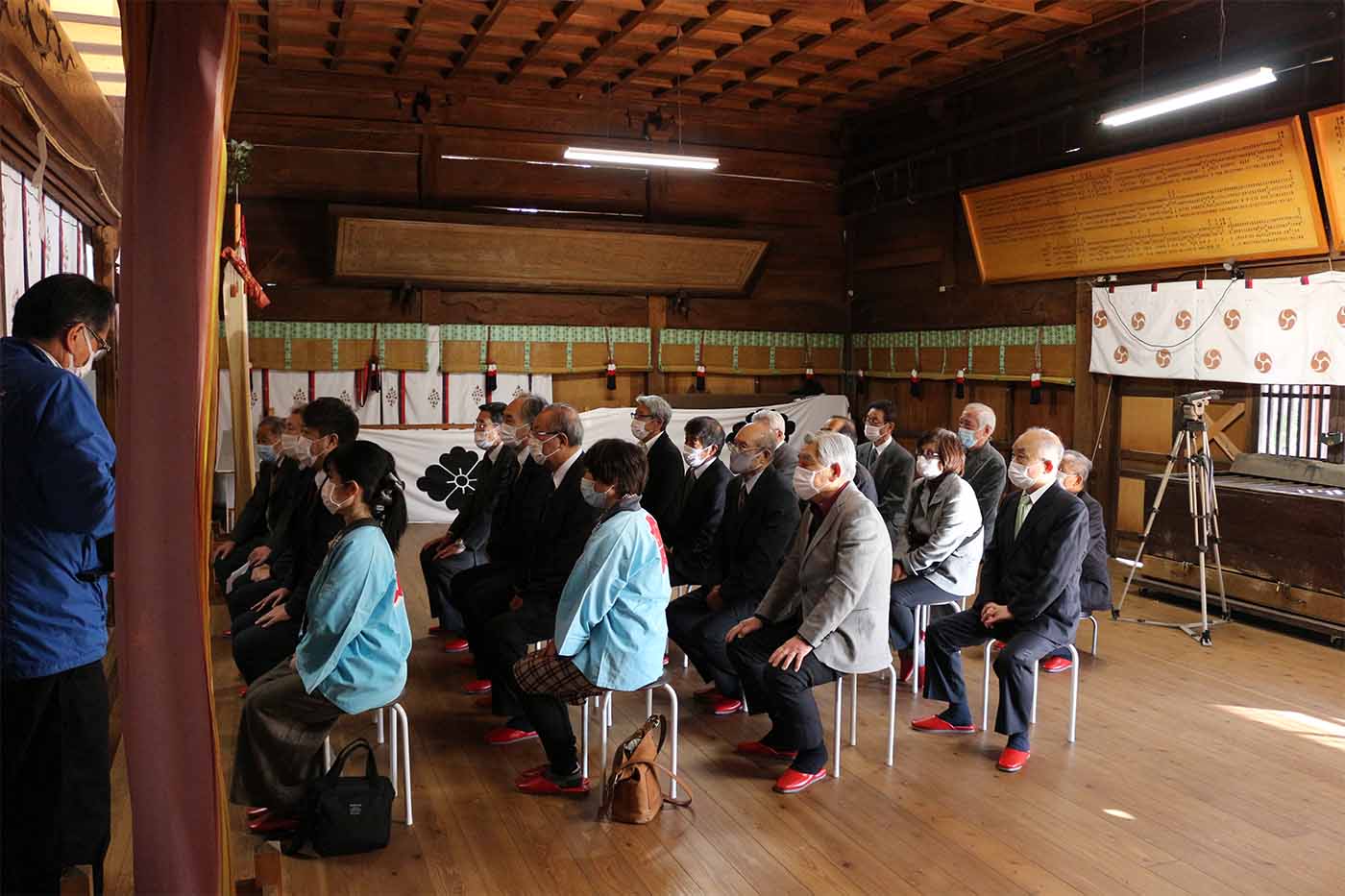 長野市吉田東町区の皆様へお神輿贈呈